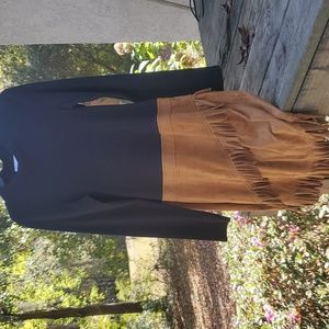 Bonnie Jean dress faux suede 16